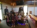 The children meeting Davros and the Dalek